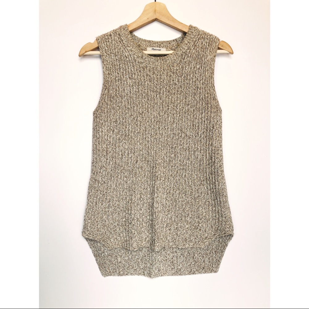 Madewell Camel Knit Tank Top